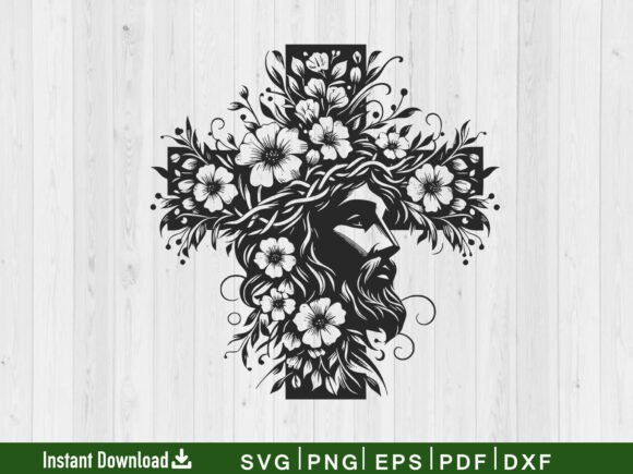 Download Floral Cross SVG, Christian Svg Vector - Premium Resources
