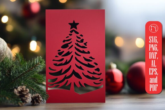 Download Paper Cut Christmas Card SVG Cut File - Paper cut Collection