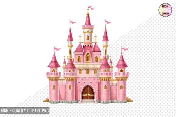 Download Princess Pink Castle Clipart – PNG File - Premium Resources