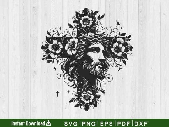 Download Floral Cross SVG, Christian Svg Vector - Premium Resources