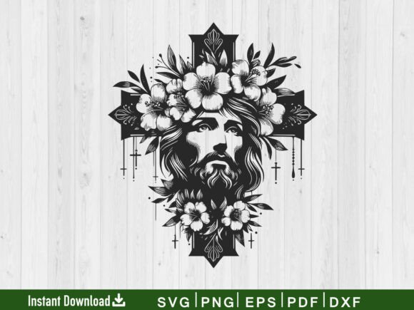 Download Floral Cross SVG, Christian Svg Vector - Premium Resources