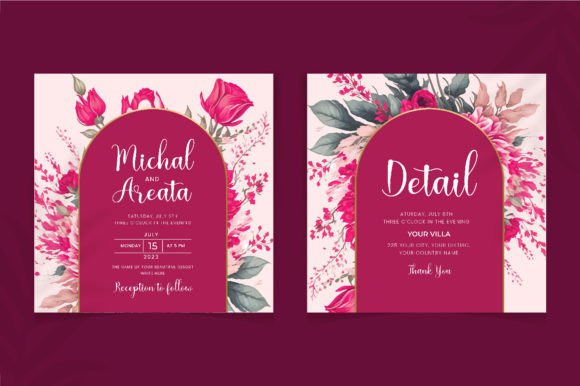 Download Flower Wedding Invitation Design - Invitation design Collection