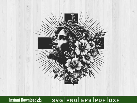 Download Floral Cross SVG, Christian Svg Vector - Premium Resources