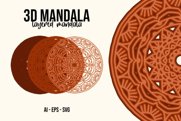 Download 3D Mandala Flower - Paper Cut&nbsp; - Paper cut Collection
