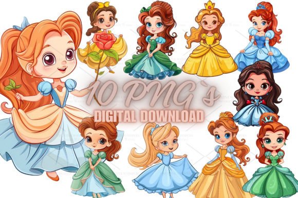 Download Cute Princess Clipart, PNG 5S-22 - Princess Collection